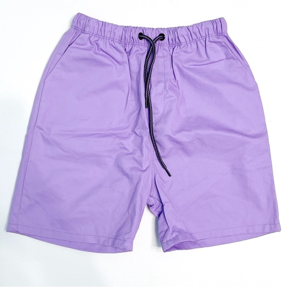 little maven | lavender purple drawstring shorts nwt 7 - Picture 1 of 6